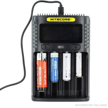 Быстрое зарядное устройство Nitecore UMS4 USB с четырьмя слотами